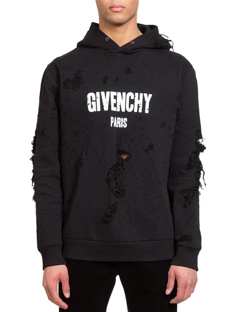 givenchy knitted jumper mens|Givenchy hoodie with holes.